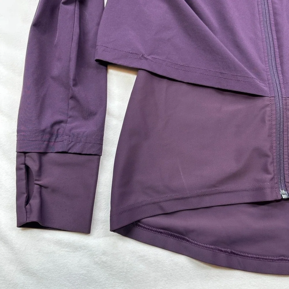 Sweaty Betty London Purple Hooded Lightweight Jacket Size S‎ Thumbholes